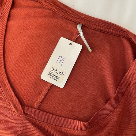 Nwt Color Thread Rust Knit V-neck Tunic Size M - Picture 5 of 5